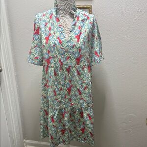 Tuckernuck Vibrant Floral Midi Dress